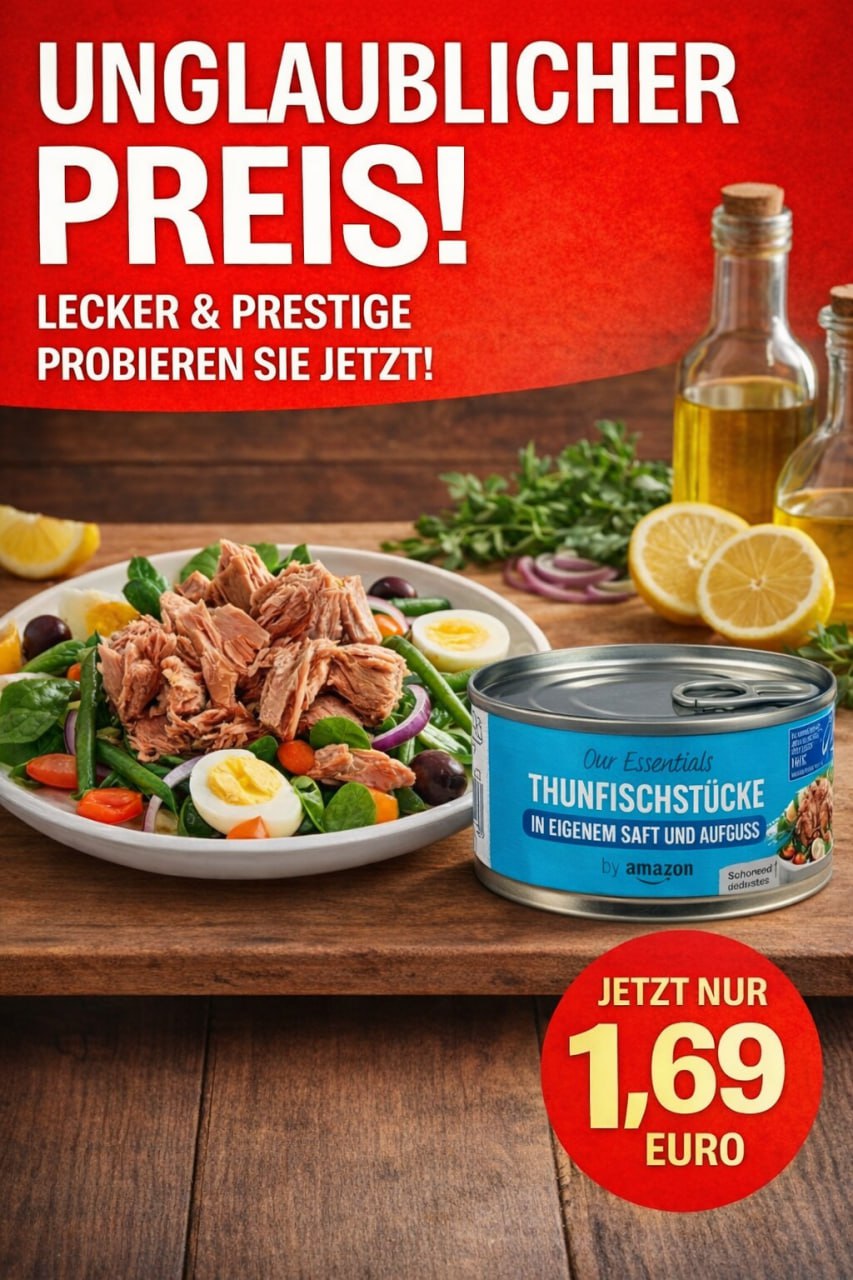 Thunfischstücke im eigenen Saft – Hochwertiger Thunfisch in der 145 g Dose