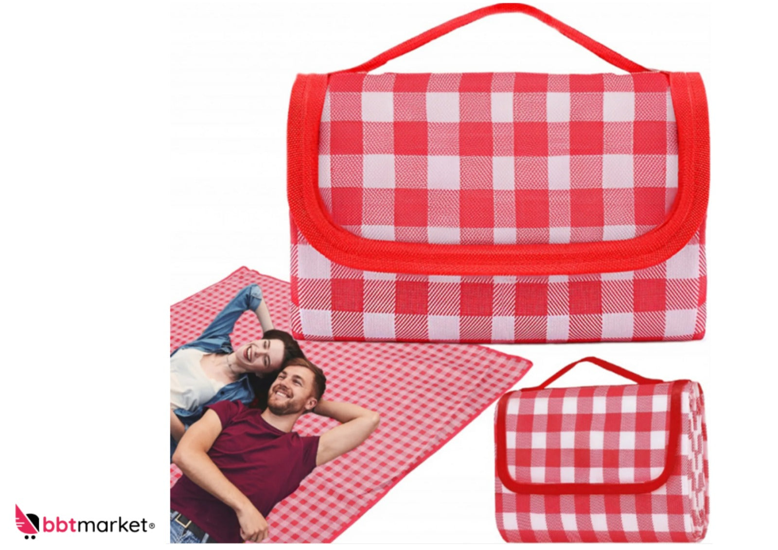 Picknickdecke Campingdecke Reisedecke Stranddecke Picknick wasserdicht 200x200cm