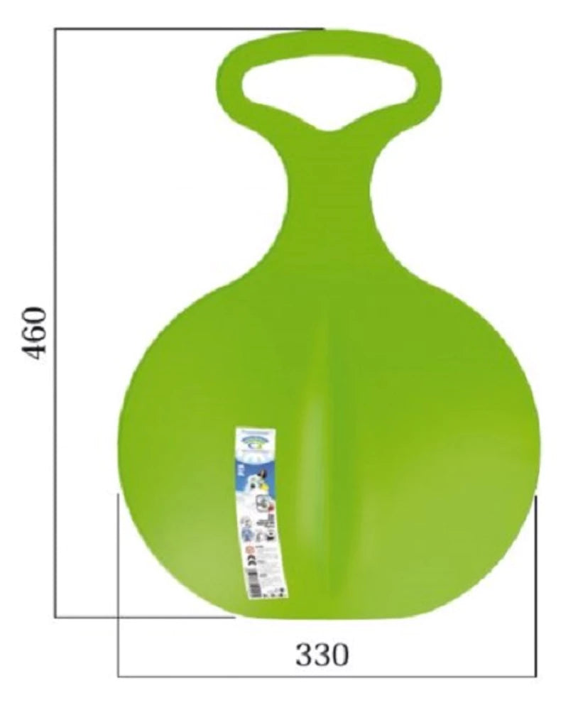 Poporutscher Schneerutscher mit Griff 33x46 cm – Leichter Schneeflitzer für Kinder