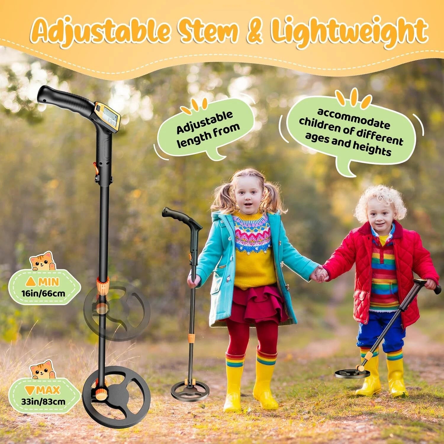 Metal detector with LCD Gold Metal Detector Gold Prospector Treasure Hunt Finder 