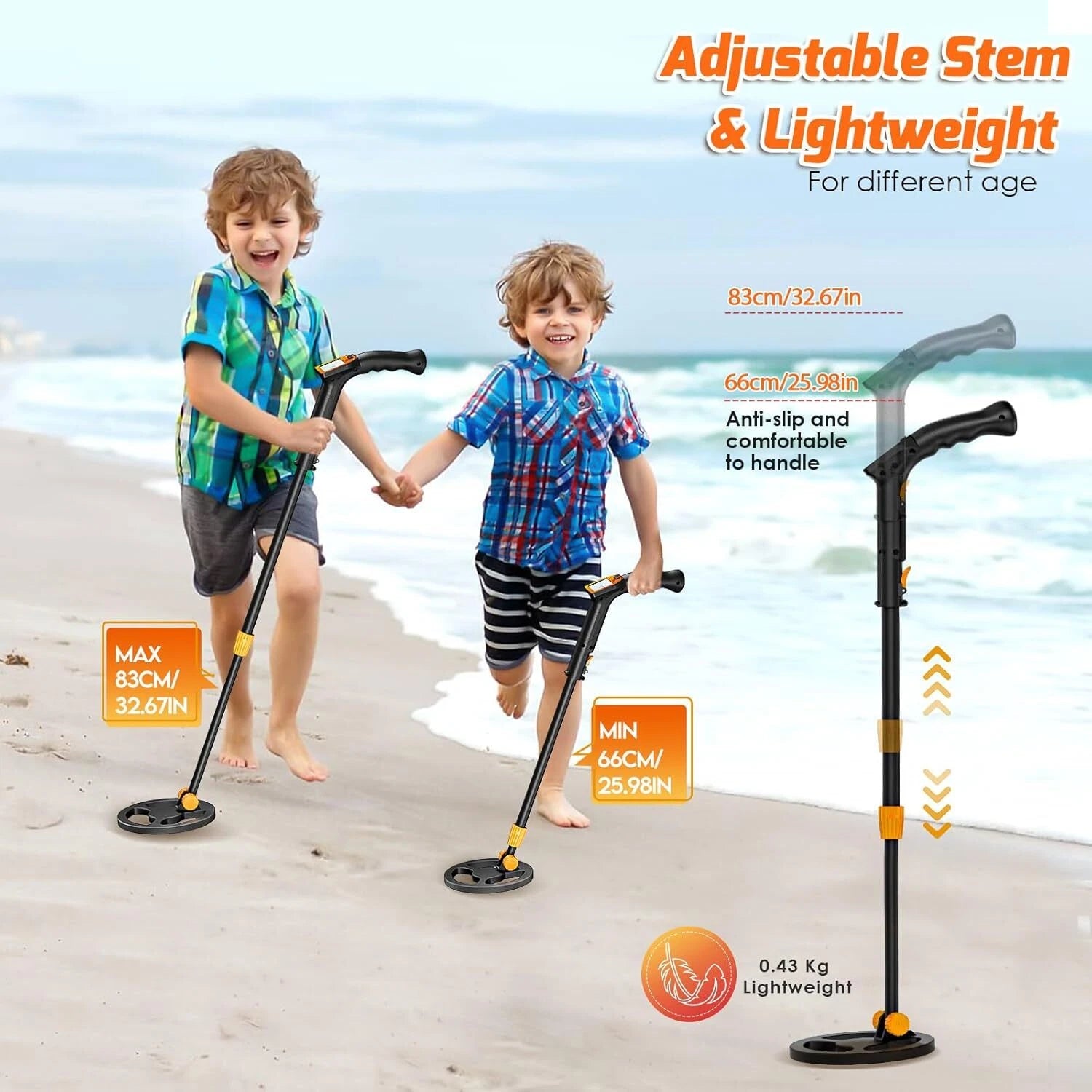 Metal detector with LCD Gold Metal Detector Gold Prospector Treasure Hunt Finder 