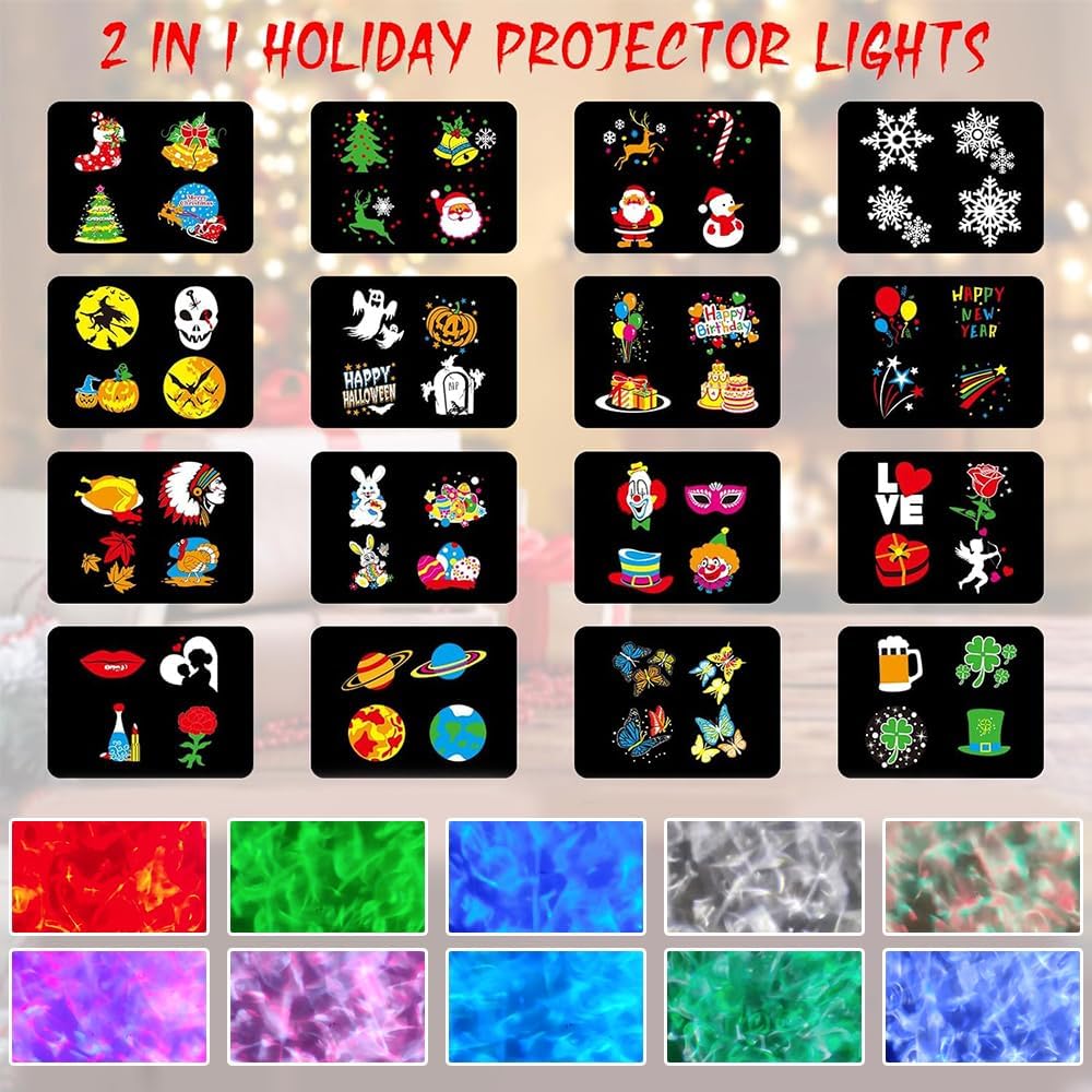 LED Schneeflocken Schneemann Projektor Weihnachten – Doppelkopf Außenbeleuchtung mit Timer, Wasserdicht für Garten & Haus