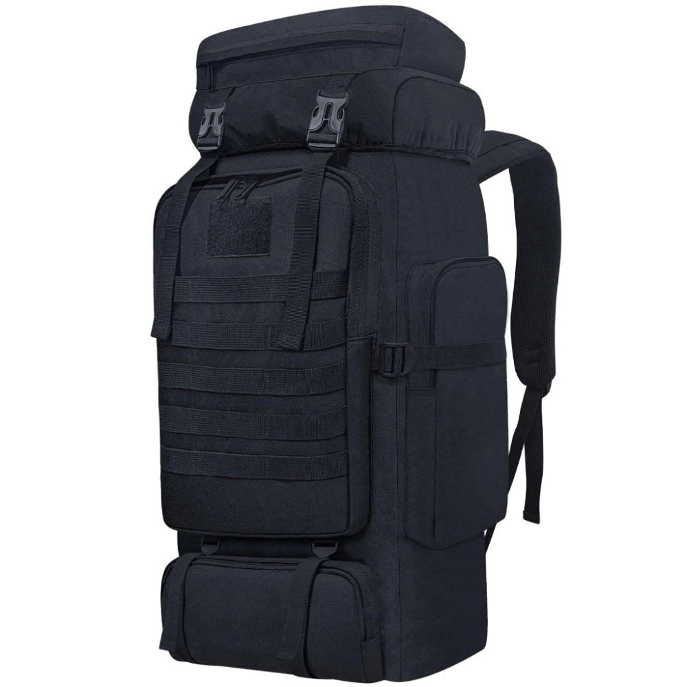 80L Taktischer Wanderrucksack – Wasserdichter Camping & Outdoor Rucksack mit Regenschutz