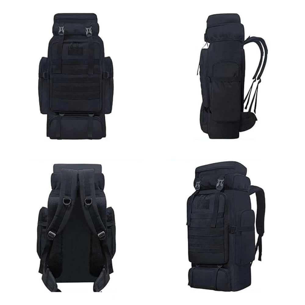 80L Taktischer Wanderrucksack – Wasserdichter Camping & Outdoor Rucksack mit Regenschutz