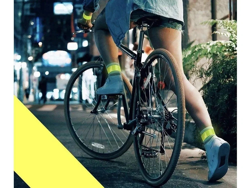 Reflektierende Armbänder Sicherheit Reflektor Band Leuchtarmband Joggen Fahrrad
