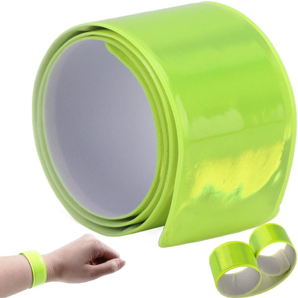 Reflektierendes Sicherheitsband Gelb 30 cm – Reflektorband für Joggen, Laufen & Radfahren – 1 oder 10 Stück