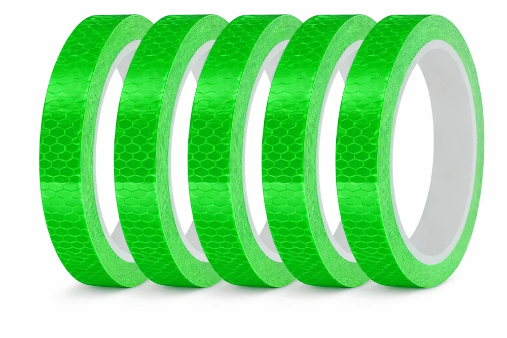 Reflektorband 8m x 1cm Selbstklebend Reflexband Fahrrad Auto Motorrad Grün