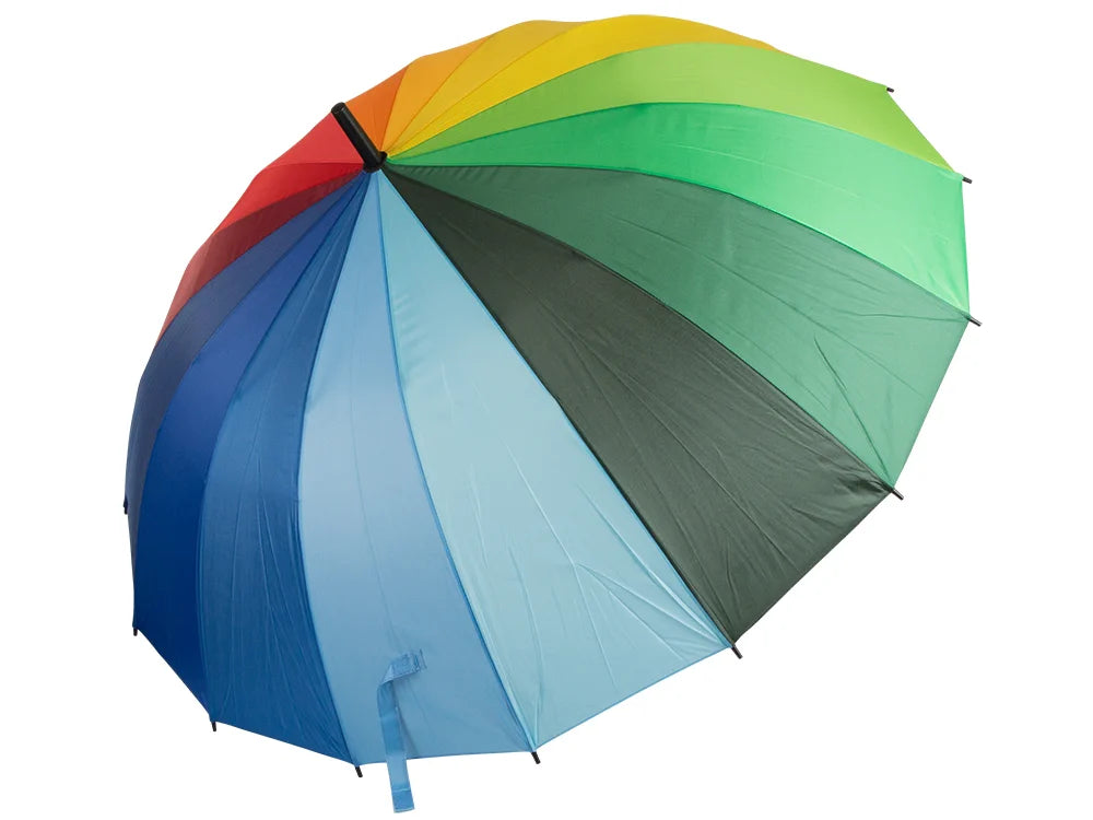Regenbogenschirm Automatik Regenschirm XXL 115cm Windfest Bunt