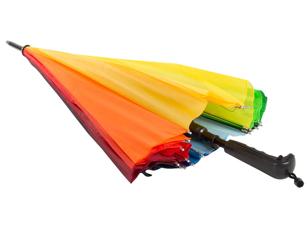 Regenschirm XXL Automatik 18 Streben Windfest Regenbogen Stockschirm Groß