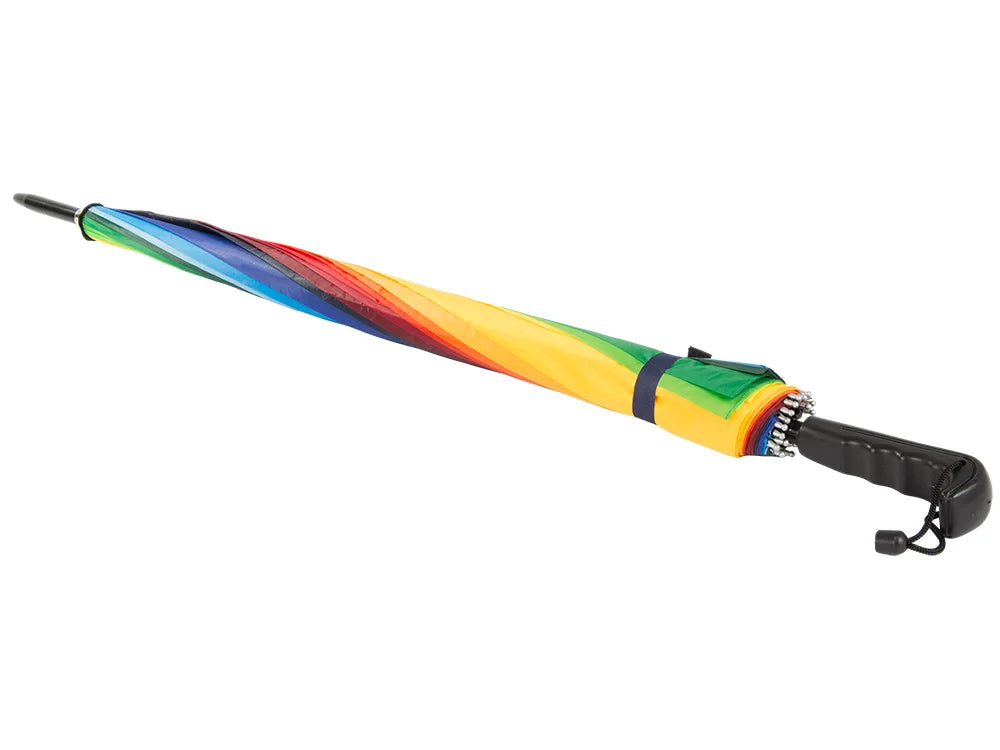 Regenschirm XXL Automatik 18 Streben Windfest Regenbogen Stockschirm Groß