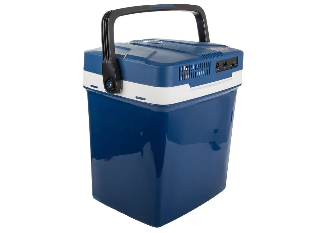 Elektrische Kühlbox 26L mit 12V & 230V – Auto Kühlbox mit Kühl- und Warmhaltefunktion für Camping & Reise