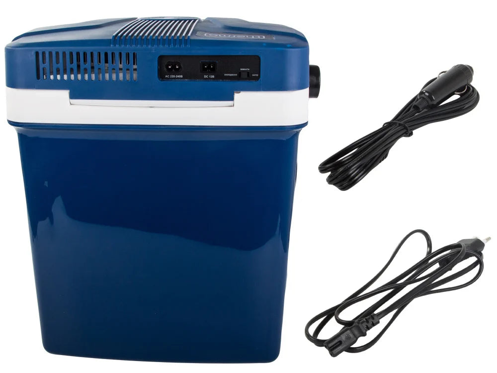 Elektrische Kühlbox 26L mit 12V & 230V – Auto Kühlbox mit Kühl- und Warmhaltefunktion für Camping & Reise