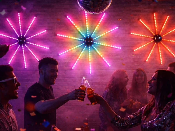RGB IC LED Feuerwerk Lichterkette Bluetooth Musik Traumfarben USB Licht