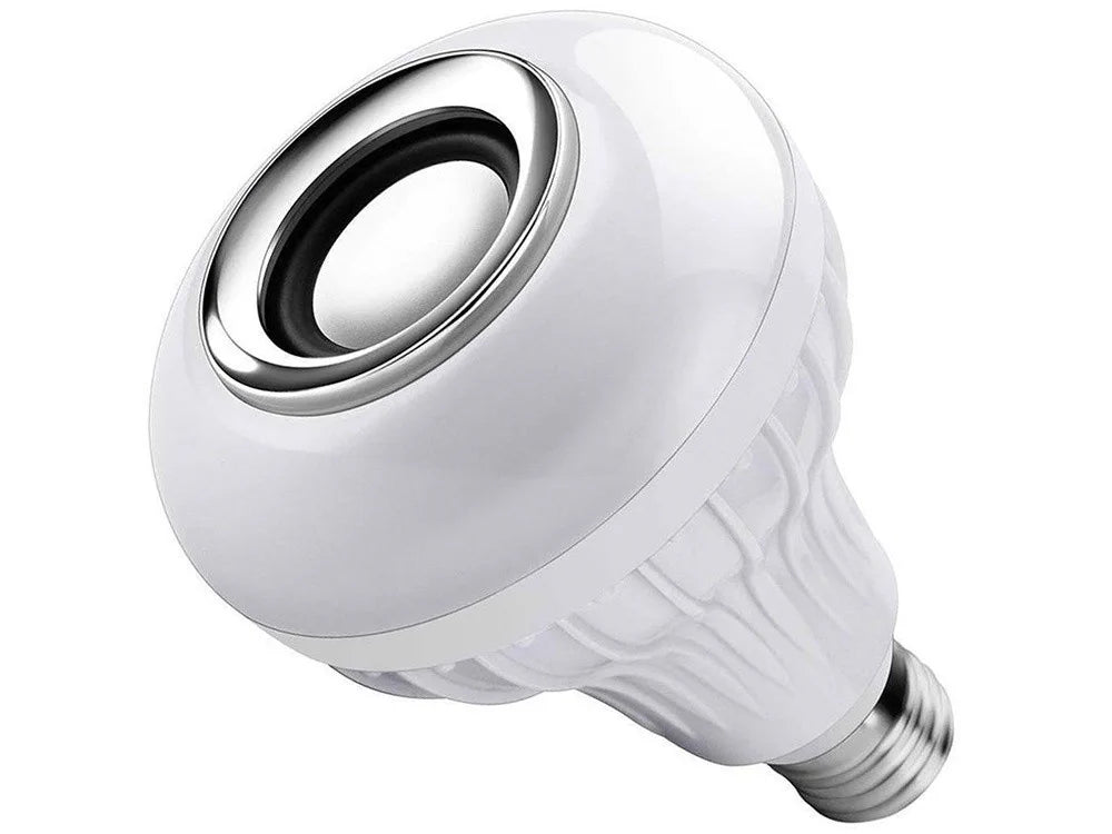 RGB LED Lampe E27 mit Bluetooth Lautsprecher Fernbedienung Farbwechsel 7W