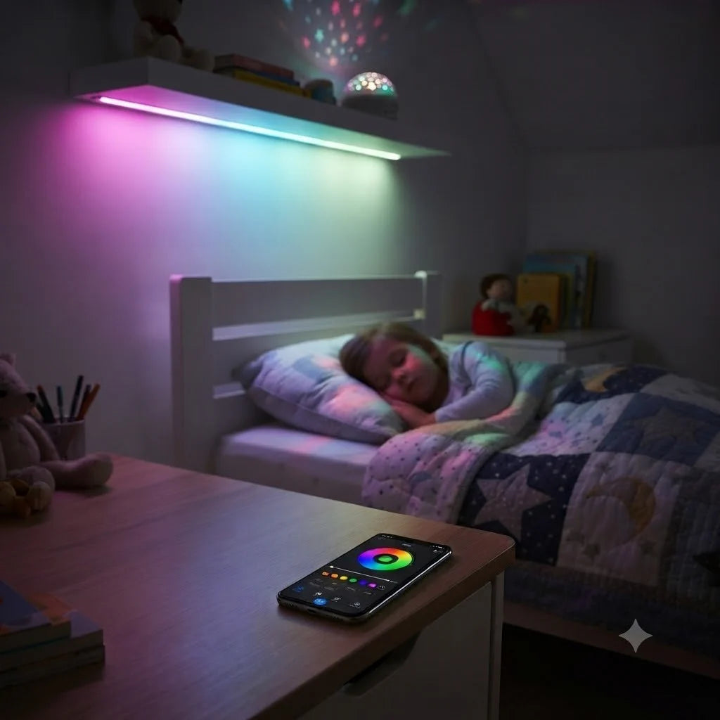 RGB LED Strip 15 m LED Lichtband APP Fernbedienung Musikmodus Timer 450 LEDs