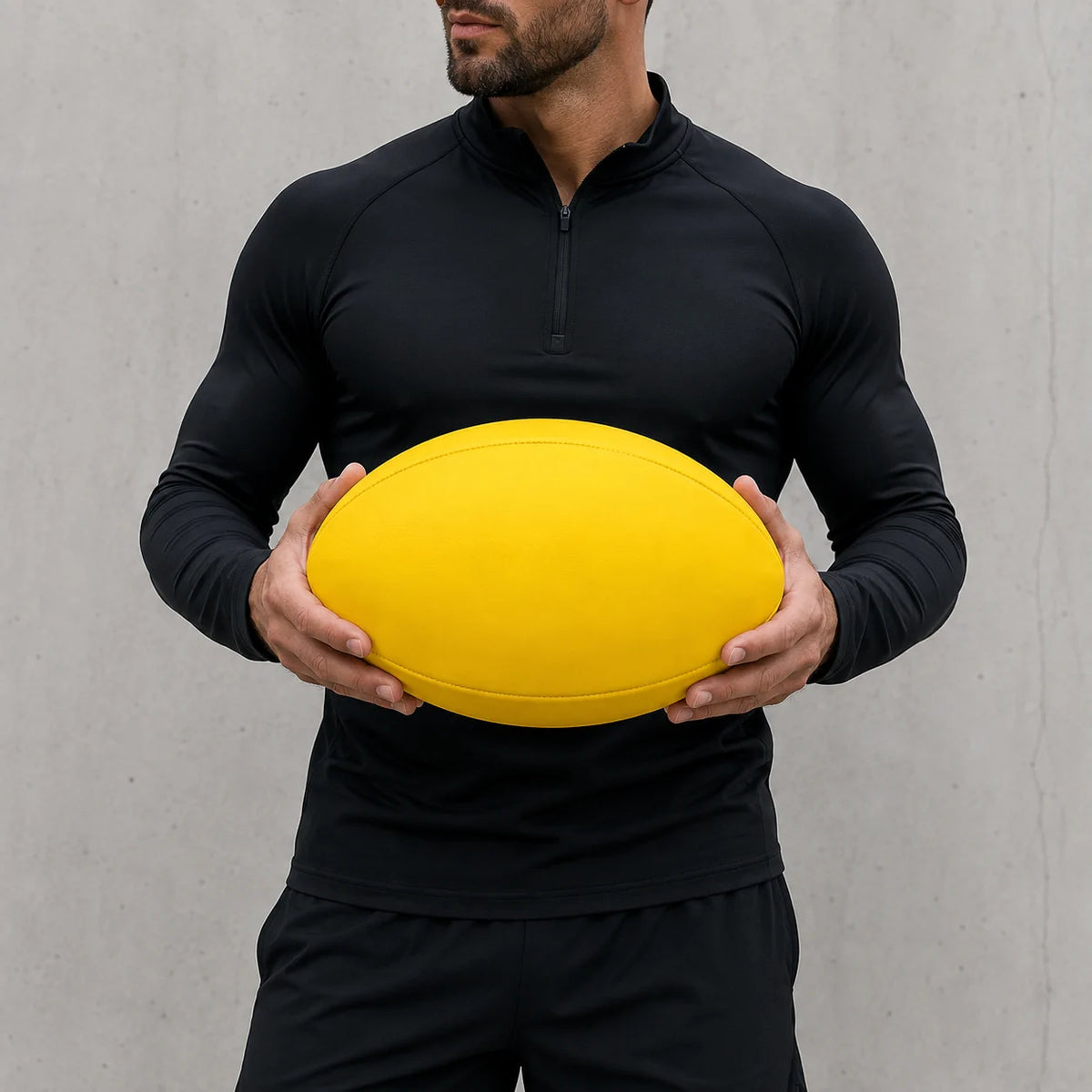 Rugbyball Größe 5 Rugby Ball PVC Trainingsball Blau Gelb Sportball 380g