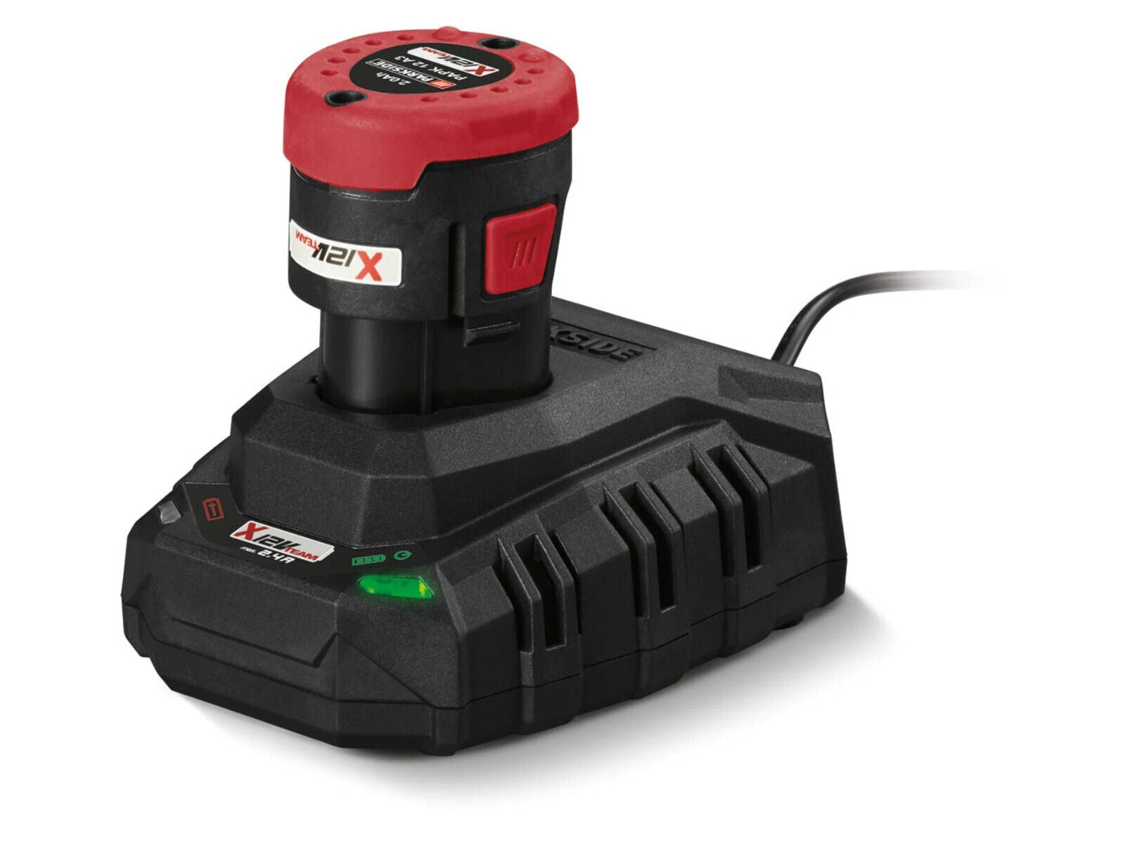 Fast charger (PLGK12A3) + 2 Ah battery for PARKSIDE X12V Team devices 12 Volt 