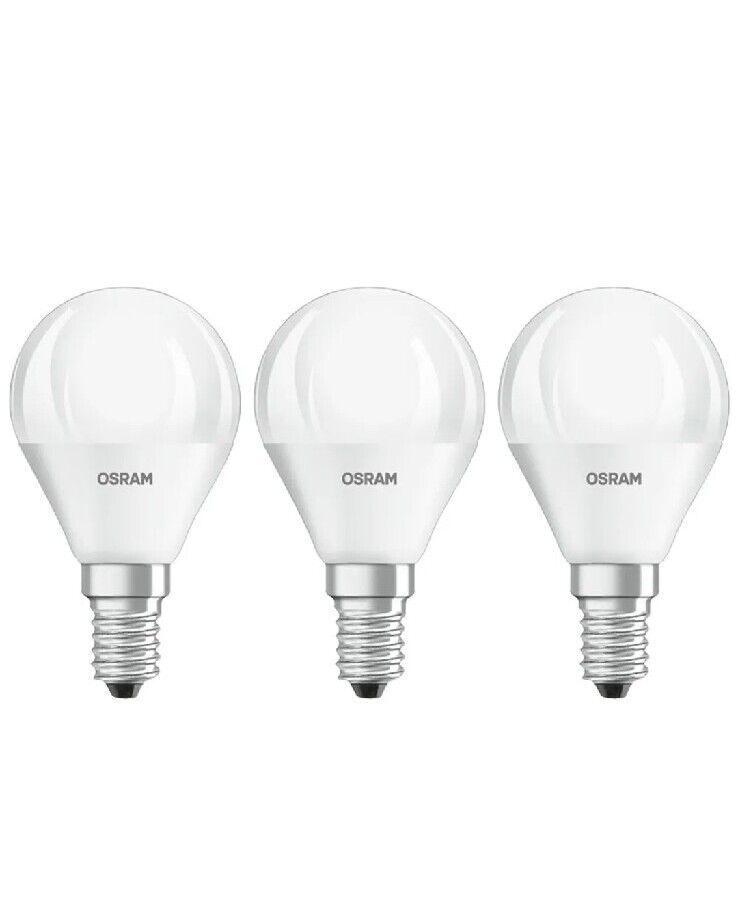 Osram LED 3xStück Leuchtmittel 4W = 40W E14 matt 470lm warmweiß 4000K✅ NEU