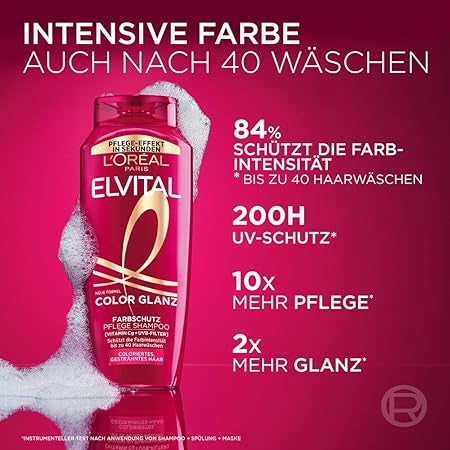 L'Oréal Paris Elvital XXL Farbschutz Shampoo für coloriertes
