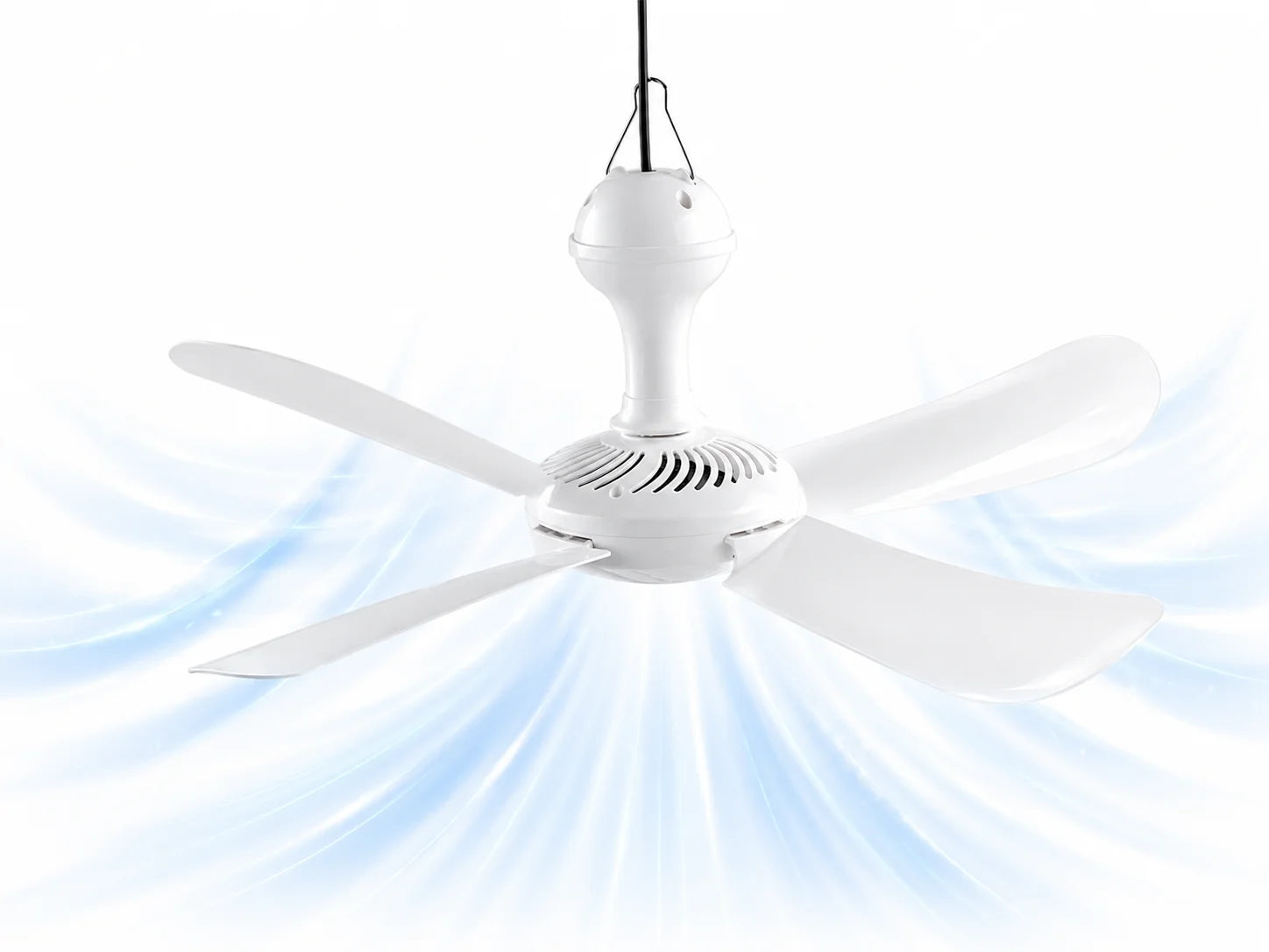 Sichler Deckenventilator Camping Ventilator 53cm Leise 230V zum Hängen