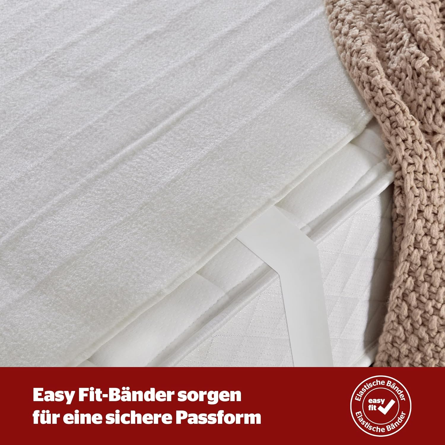 Wärmeunterbett 150x80 cm – Elektrische Heizdecke mit 3 Heizstufen, Schnellaufheizung & Überhitzungsschutz