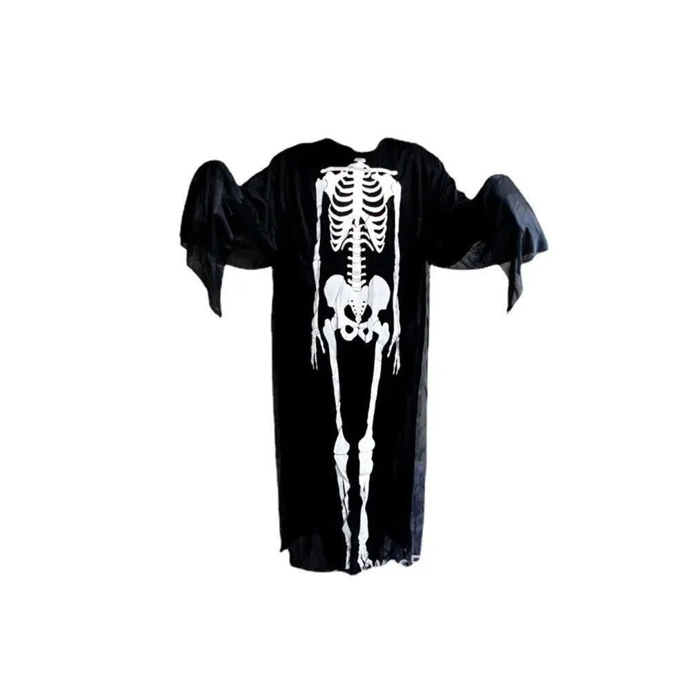 Skelett Kostüm Jumpsuit für Herren, Damen & Kinder – Halloween, Karneval und Cosplay