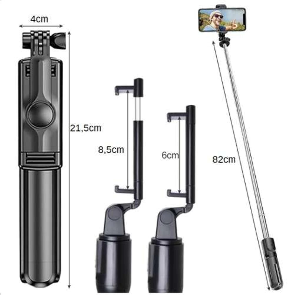 2in1 Bluetooth Selfie Stick Stativ mit Fernbedienung Handy iOS Android