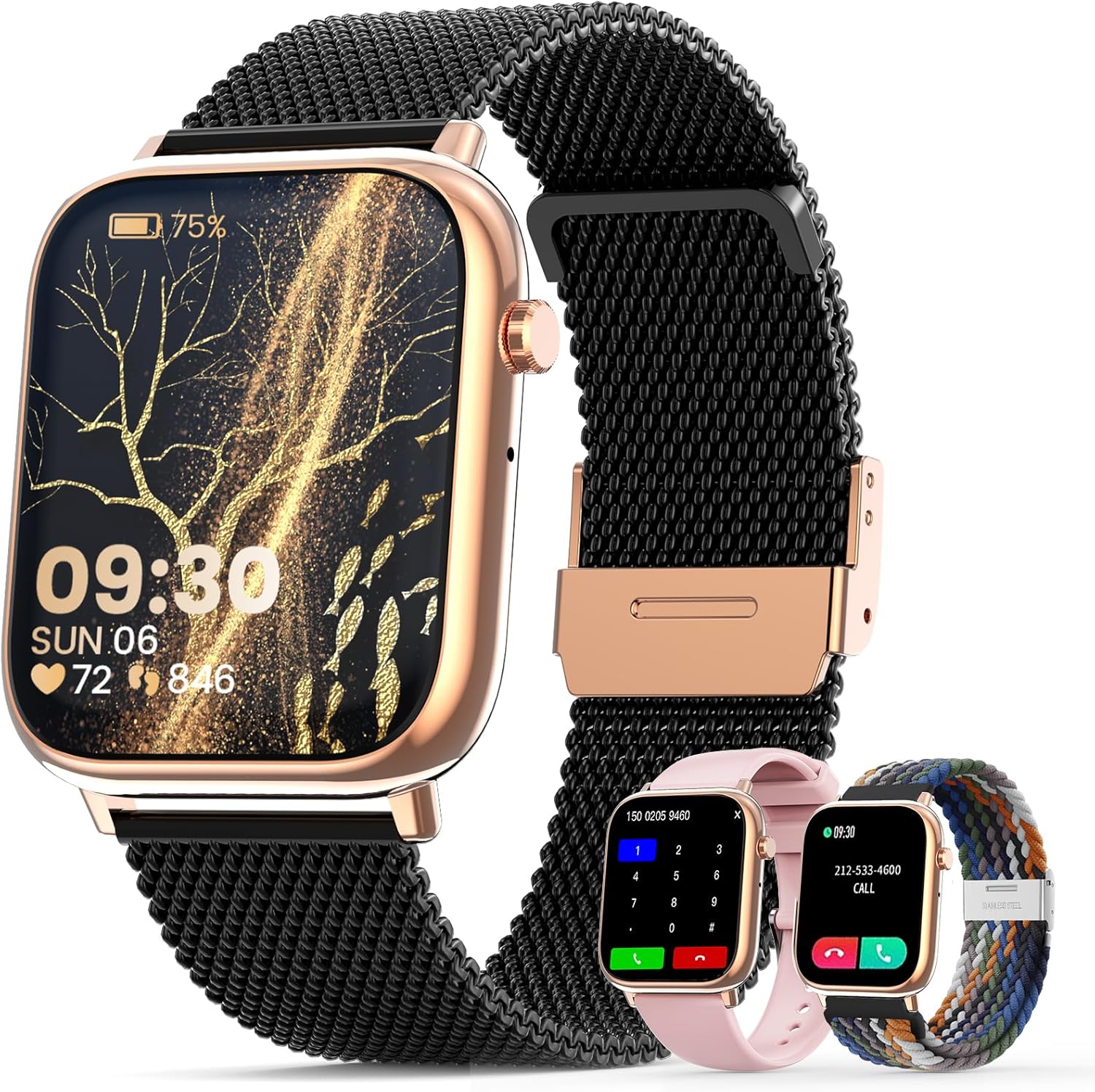 Fitness watch for women men, fitness tracker sports modes heart rate monitor IP67 waterproof 