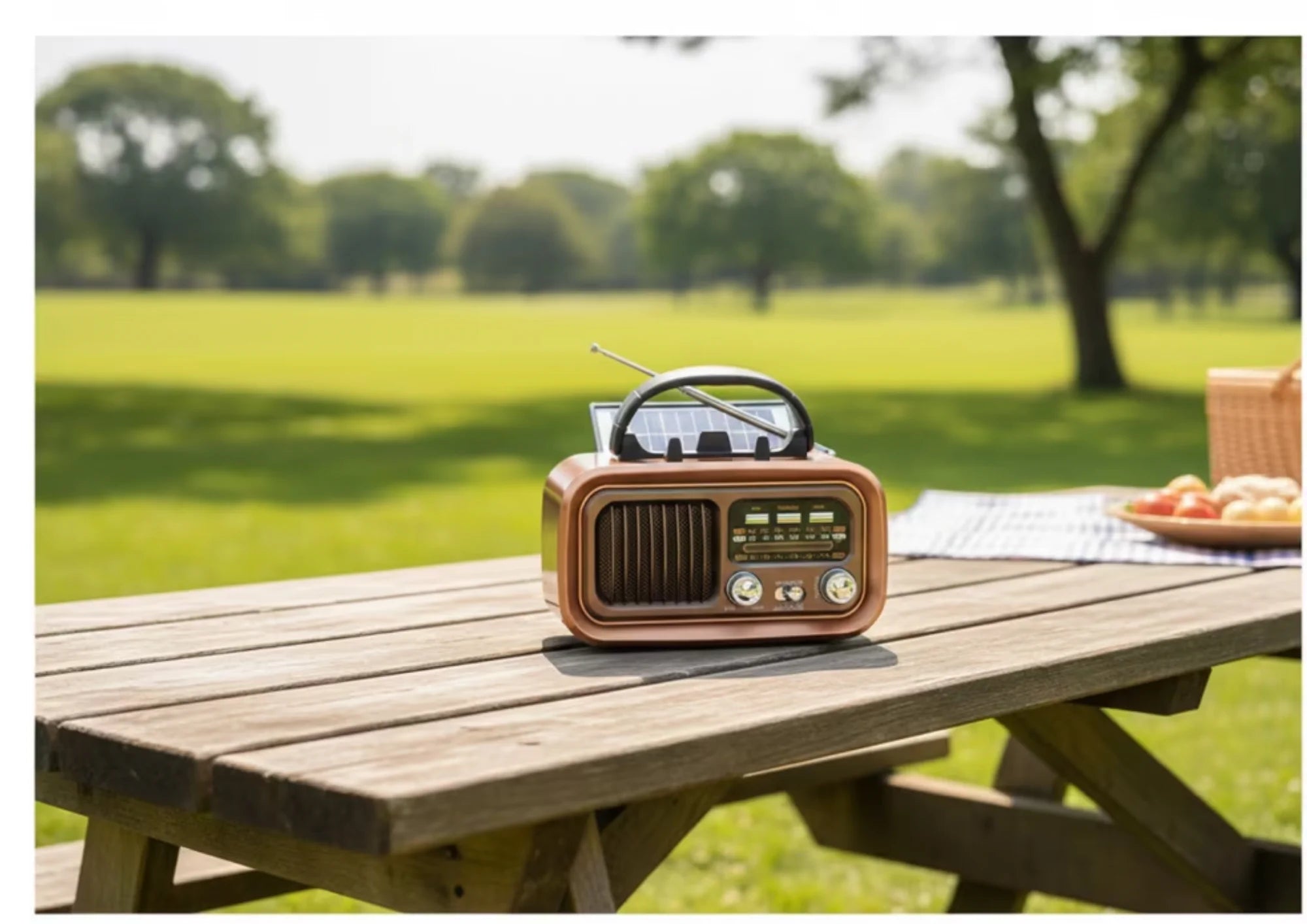 Solar Notfall Radio mit Bluetooth – AM/FM, Akku, Batterie & USB, Tragbar