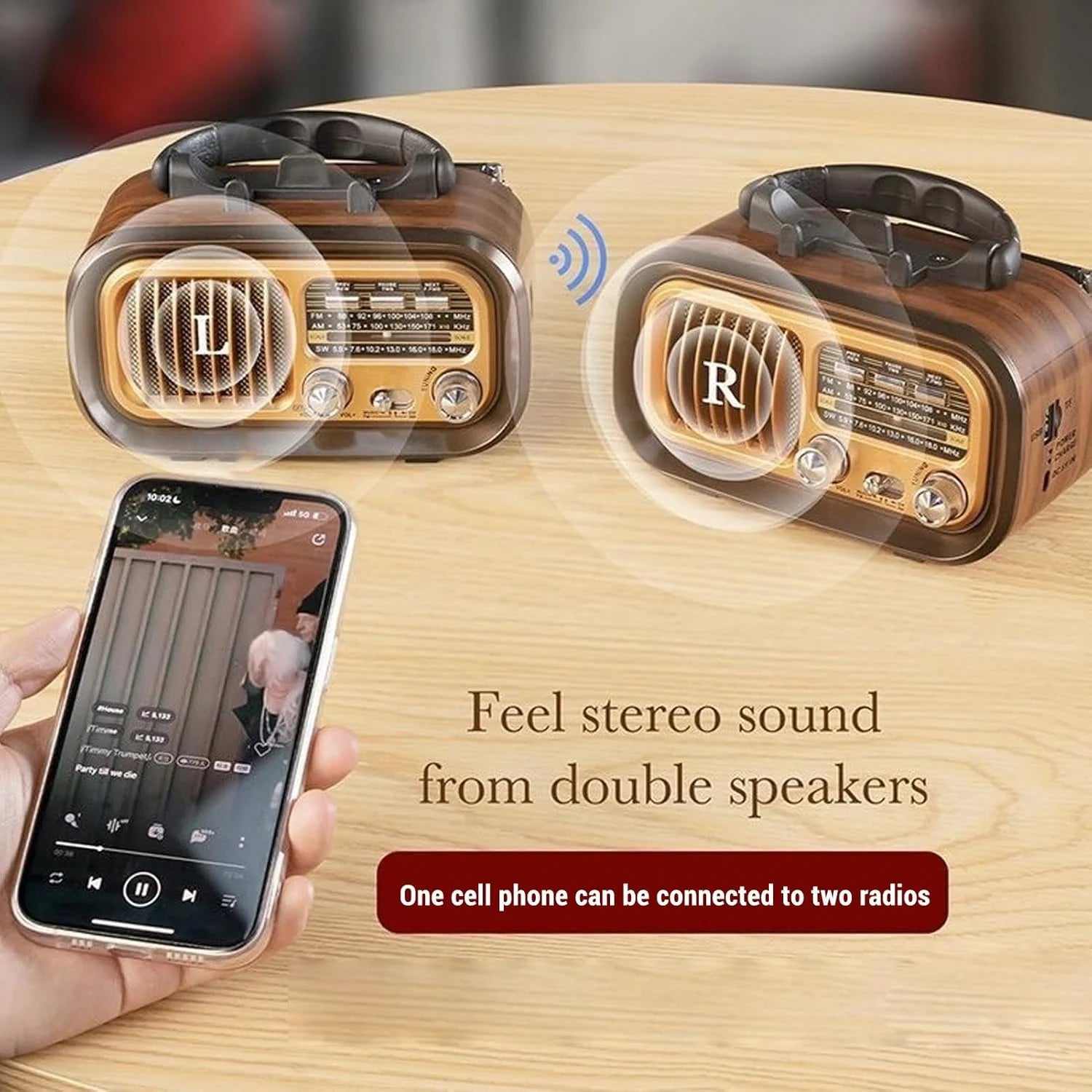 Solar Notfall Radio mit Bluetooth – AM/FM, Akku, Batterie & USB, Tragbar