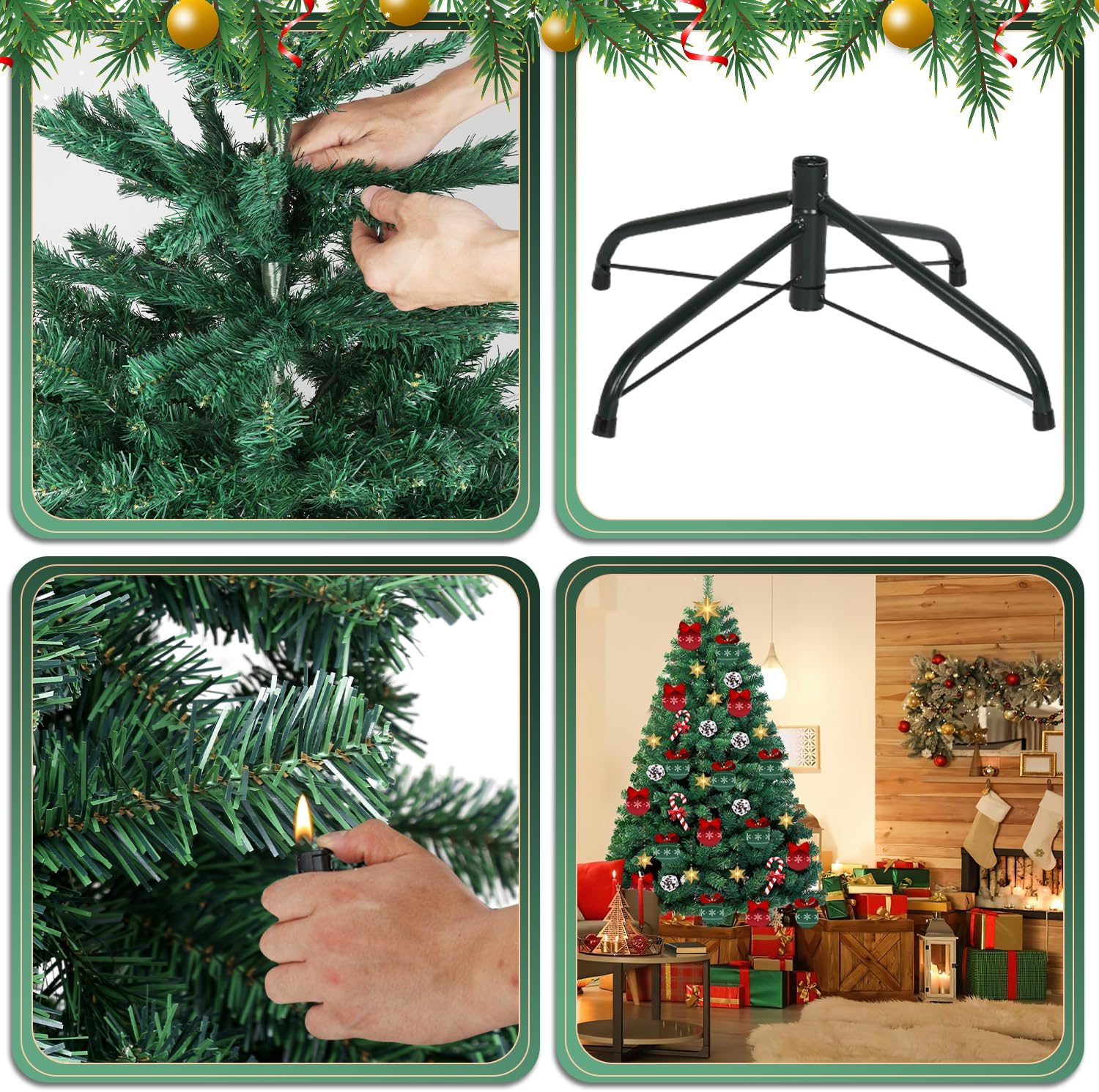 Artificial Christmas tree, artificial fir tree, artificial tree, Christmas tree, decorative tree 150CM 