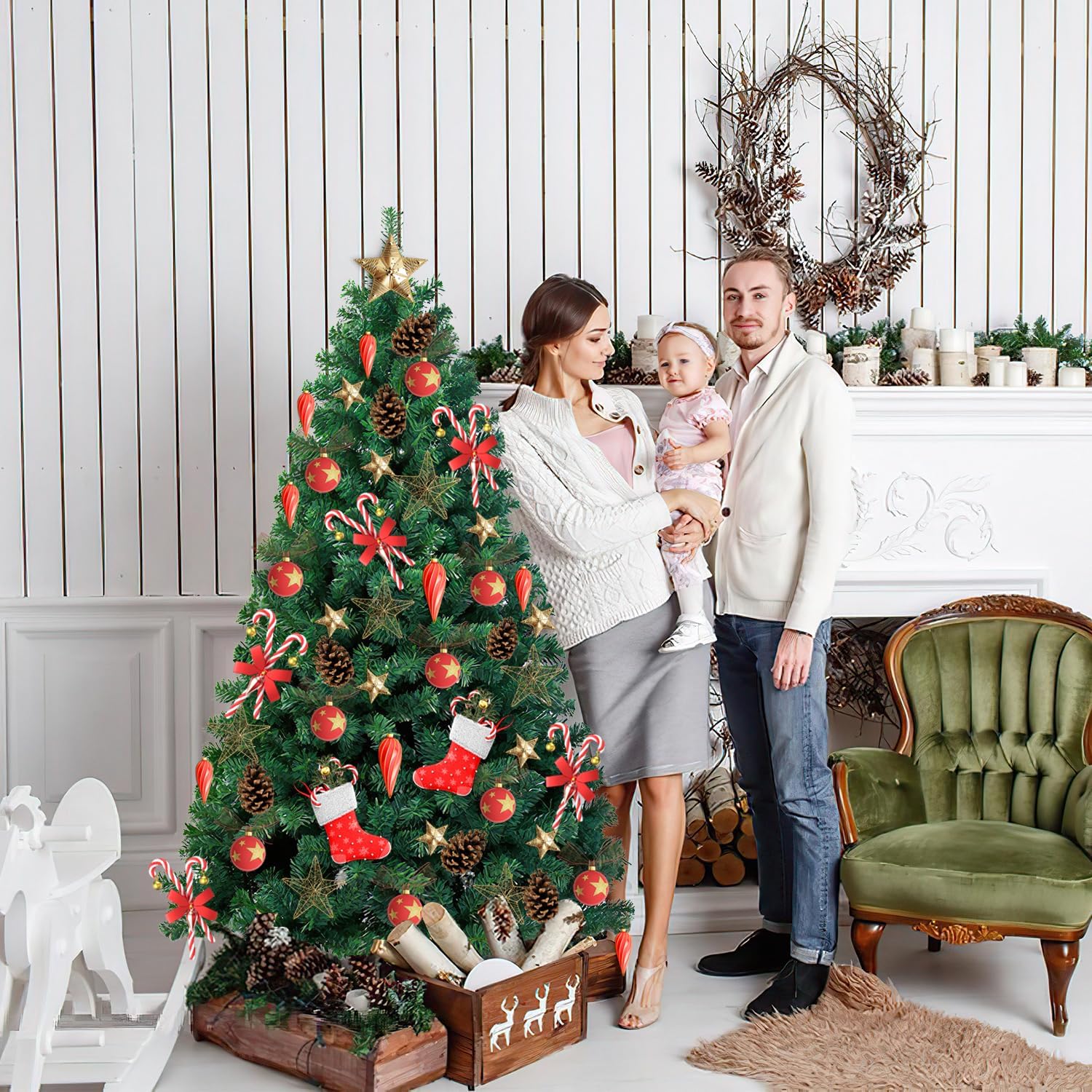 Artificial Christmas tree, artificial fir tree, artificial tree, Christmas tree, decorative tree 150CM 