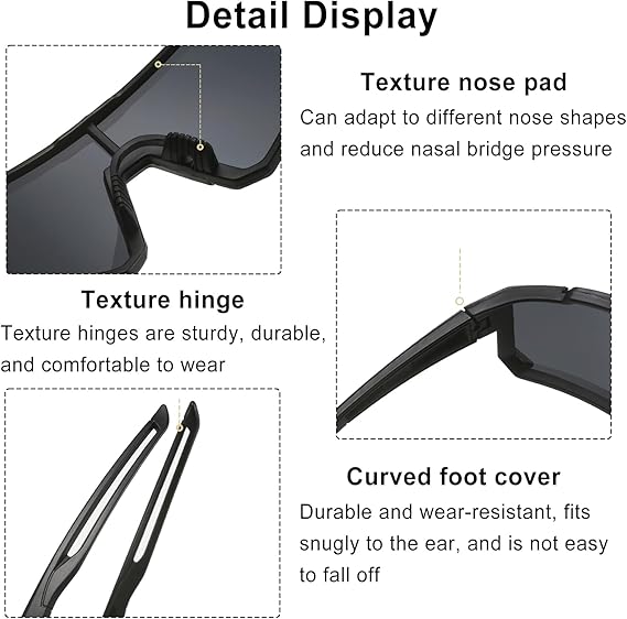 2 stück Fahrradbrille Sonnenbrille Fahrrad Brille Sportbrille Herren Sport MTB