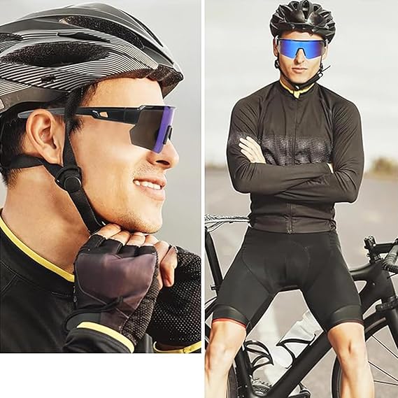 2 stück Fahrradbrille Sonnenbrille Fahrrad Brille Sportbrille Herren Sport MTB