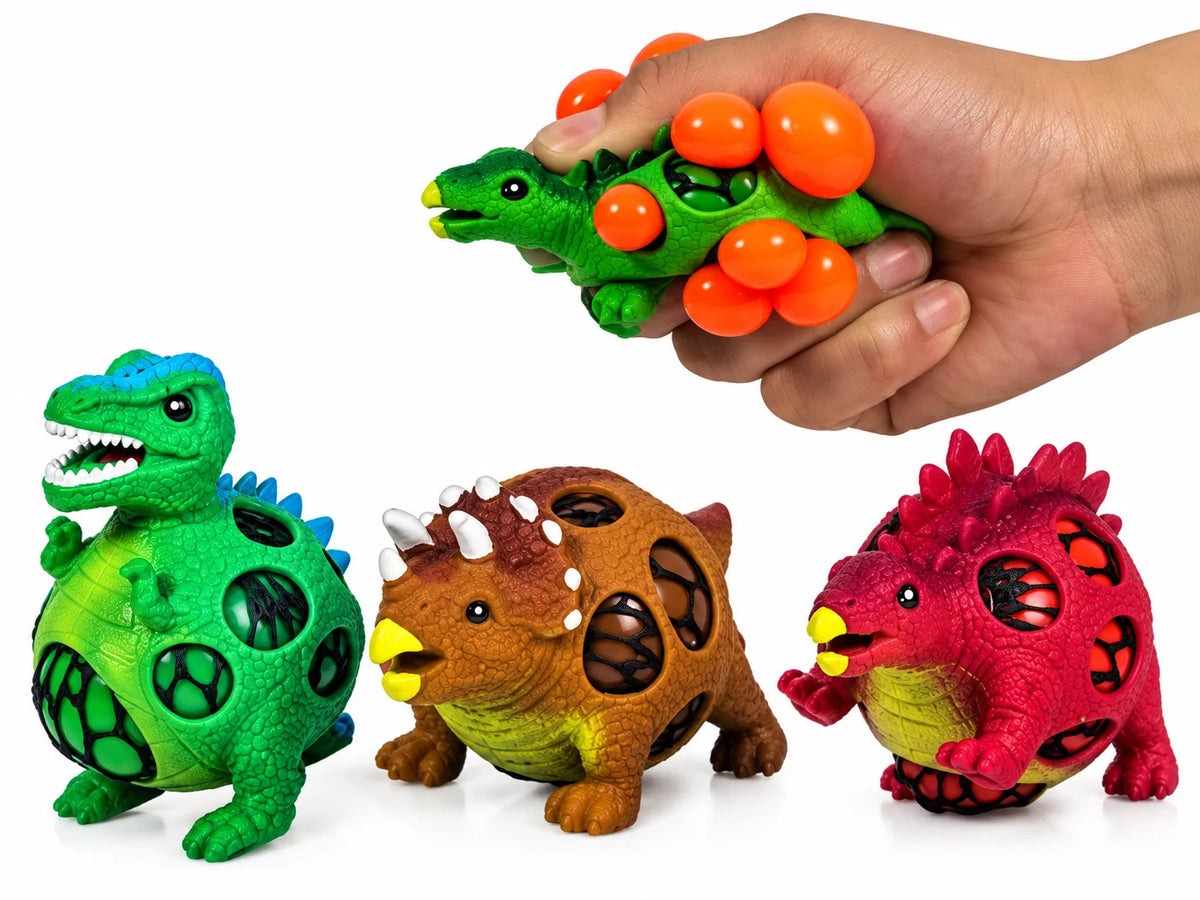 Squeeze Dinosaurier Ball  Anti Stress Ball in verschiedenen Farben Dino Squishy