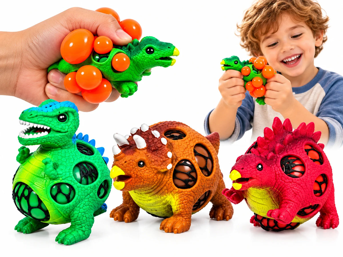 Squeeze Dinosaurier Ball  Anti Stress Ball in verschiedenen Farben Dino Squishy