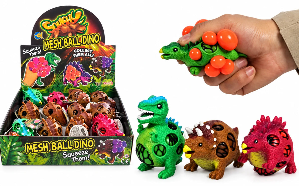 Squeeze Dinosaurier Ball  Anti Stress Ball in verschiedenen Farben Dino Squishy
