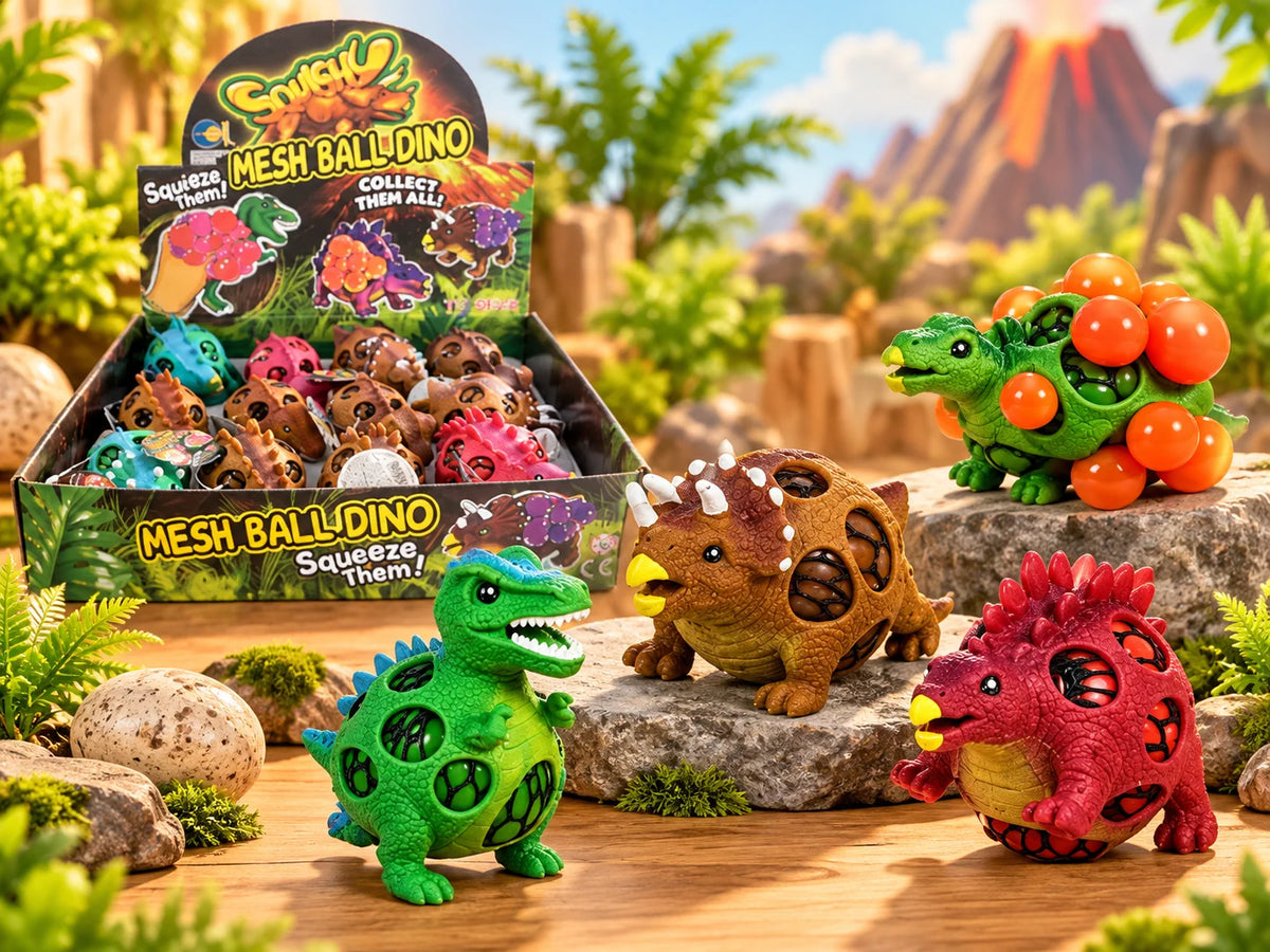Squeeze Dinosaurier Ball  Anti Stress Ball in verschiedenen Farben Dino Squishy