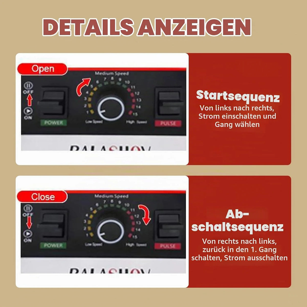 Standmixer 2000 W mit 2-Liter BPA-freiem Behälter – Hochleistungsmixer für Smoothies, Eis & Säfte