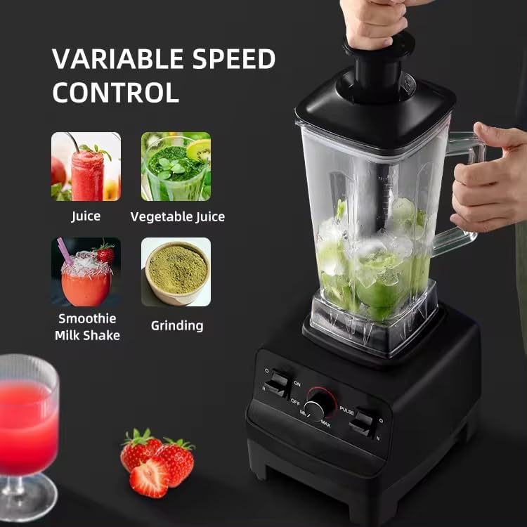 Profi Hochleistungsmixer 1500W – 2L Smoothie Maker mit Timer & Edelstahlklingen