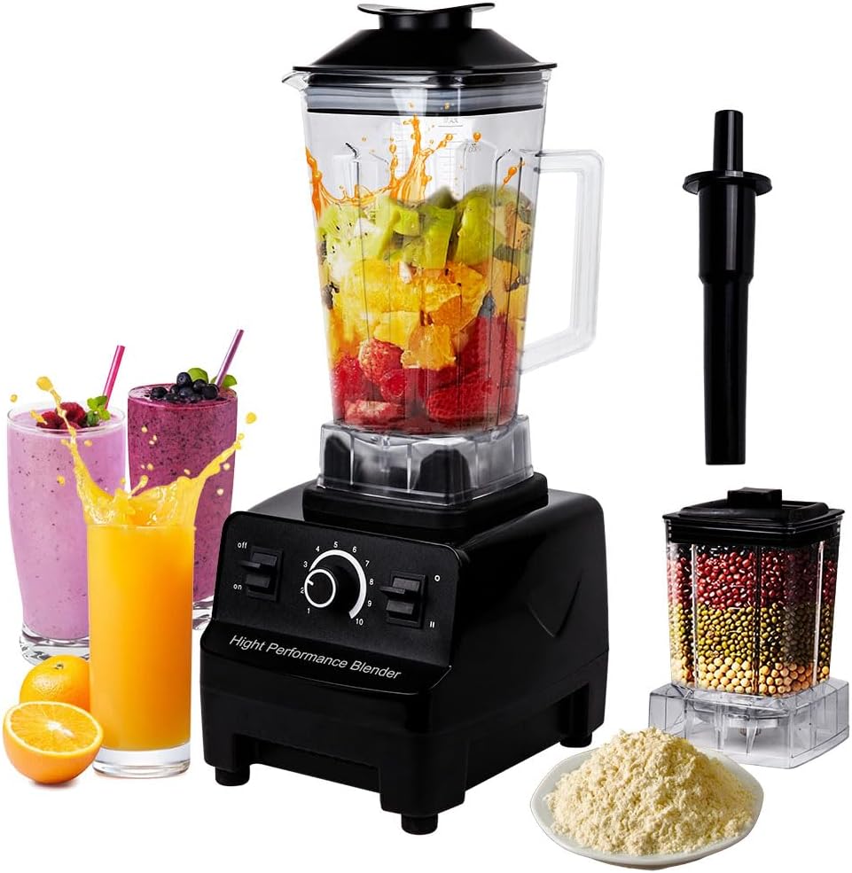 Profi Hochleistungsmixer 1500W – 2L Smoothie Maker mit Timer & Edelstahlklingen