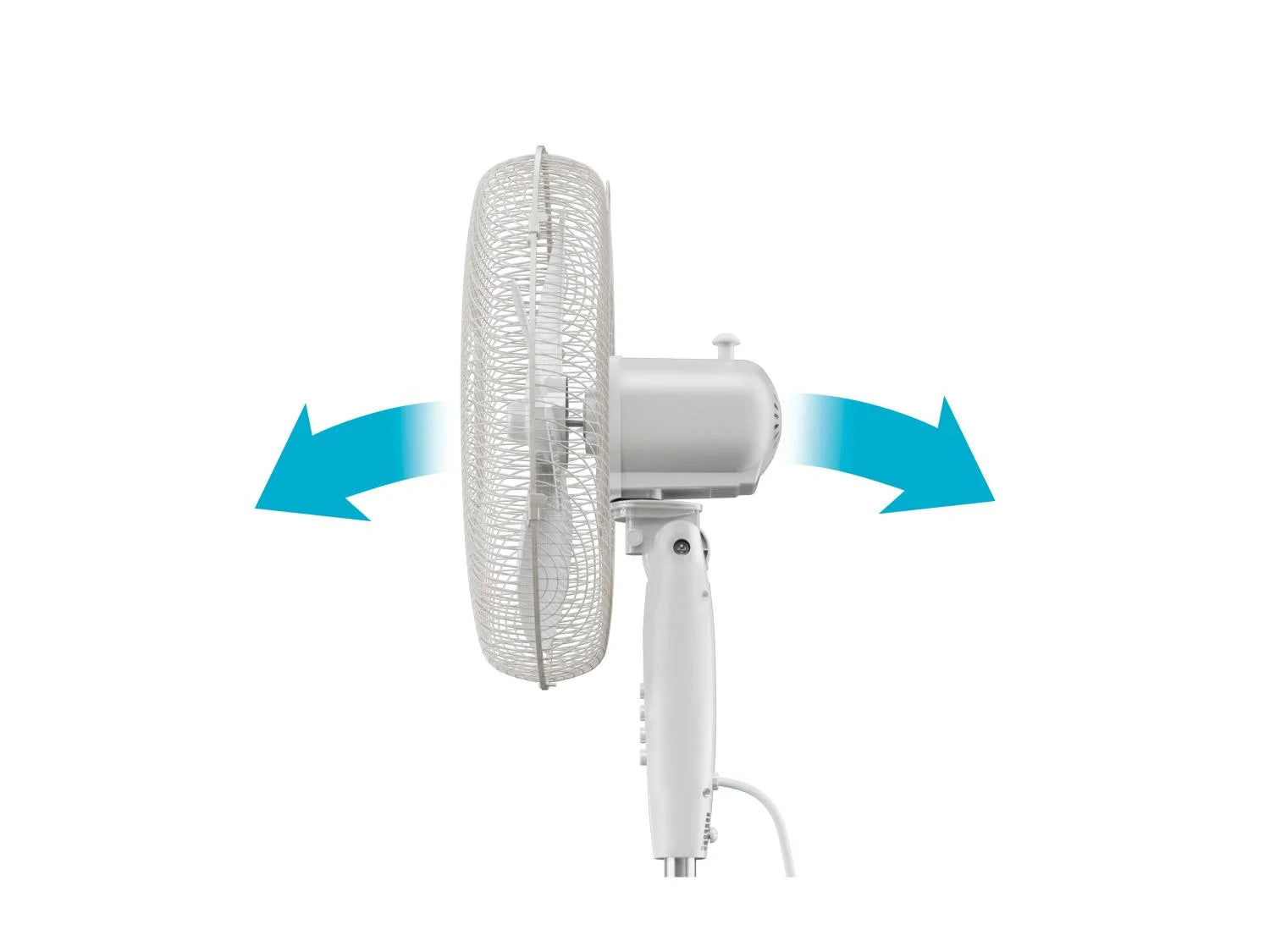 SILVERCREST Standventilator 45W – Höhenverstellbarer Ventilator mit 3 Stufen, Oszillation & 66 cm Durchmesser