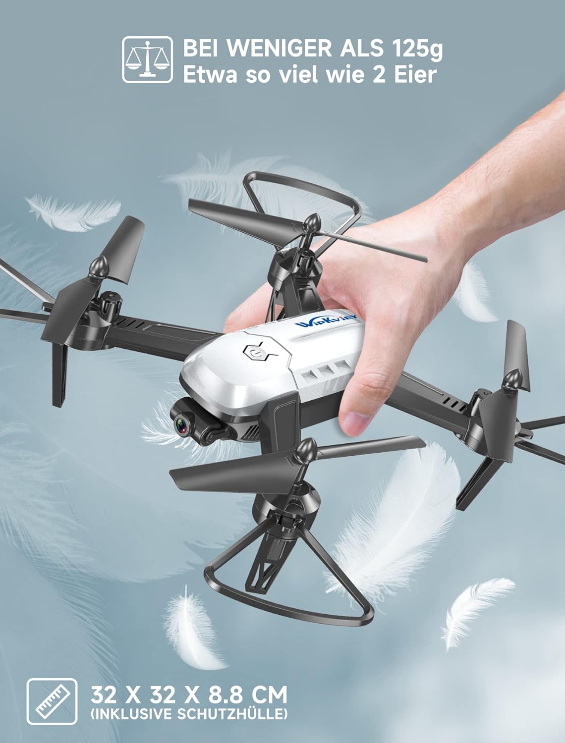 T6 Drone with Camera 1080P HD, Wifi FPV Drone for Beginners, RC Quadcopter with 2 
