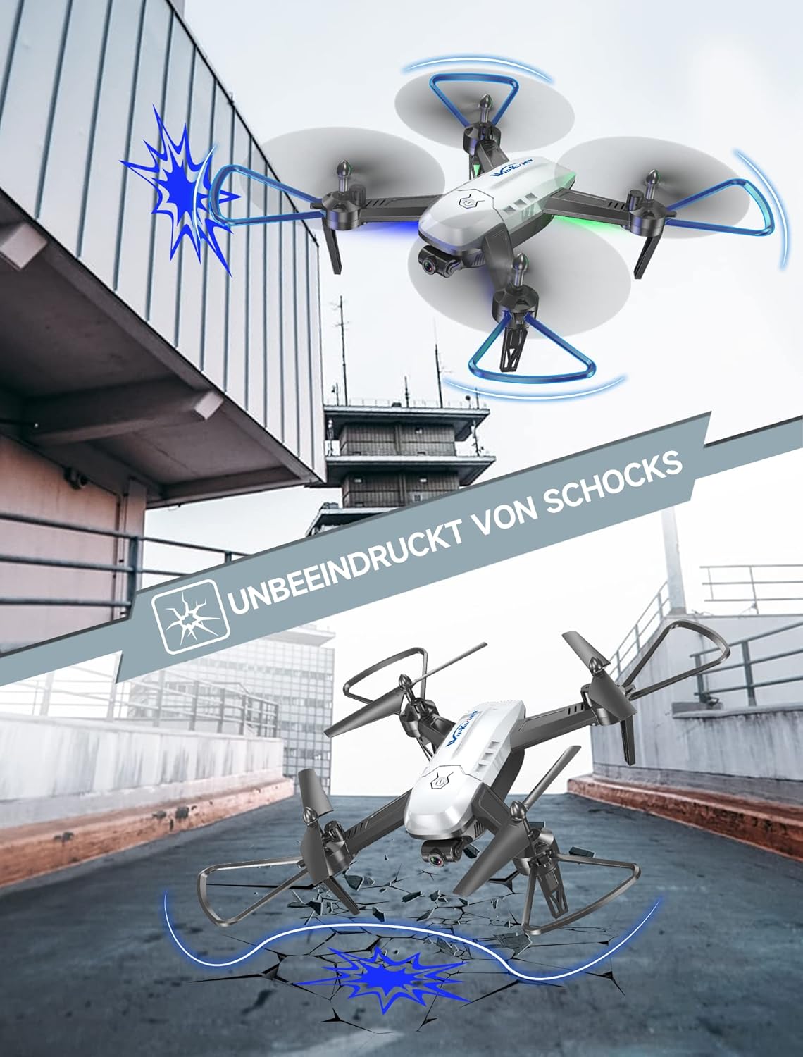 T6 Drohne Mit Kamera 1080P Hd, Wifi FPV Drone Für Anfänger, RC Quadcopter Mit 2