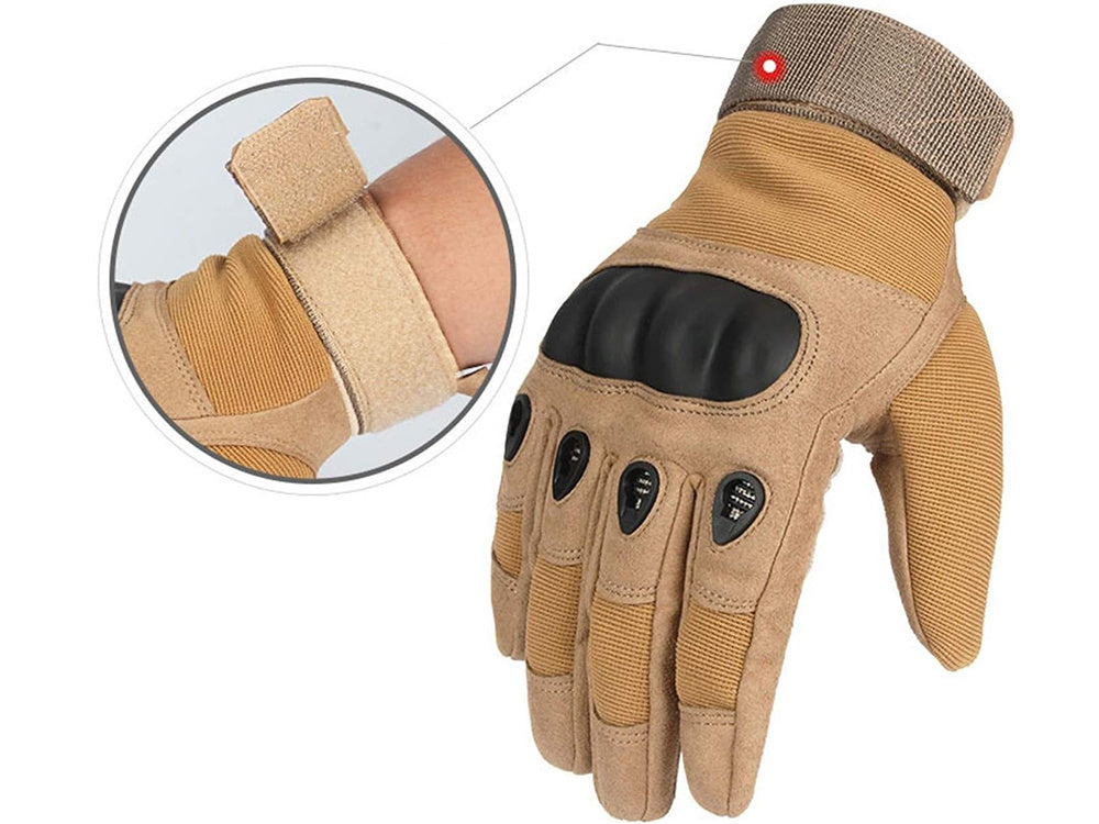Taktische Thermo Handschuhe XL – Touchscreen, Militär, rutschfest, Khaki