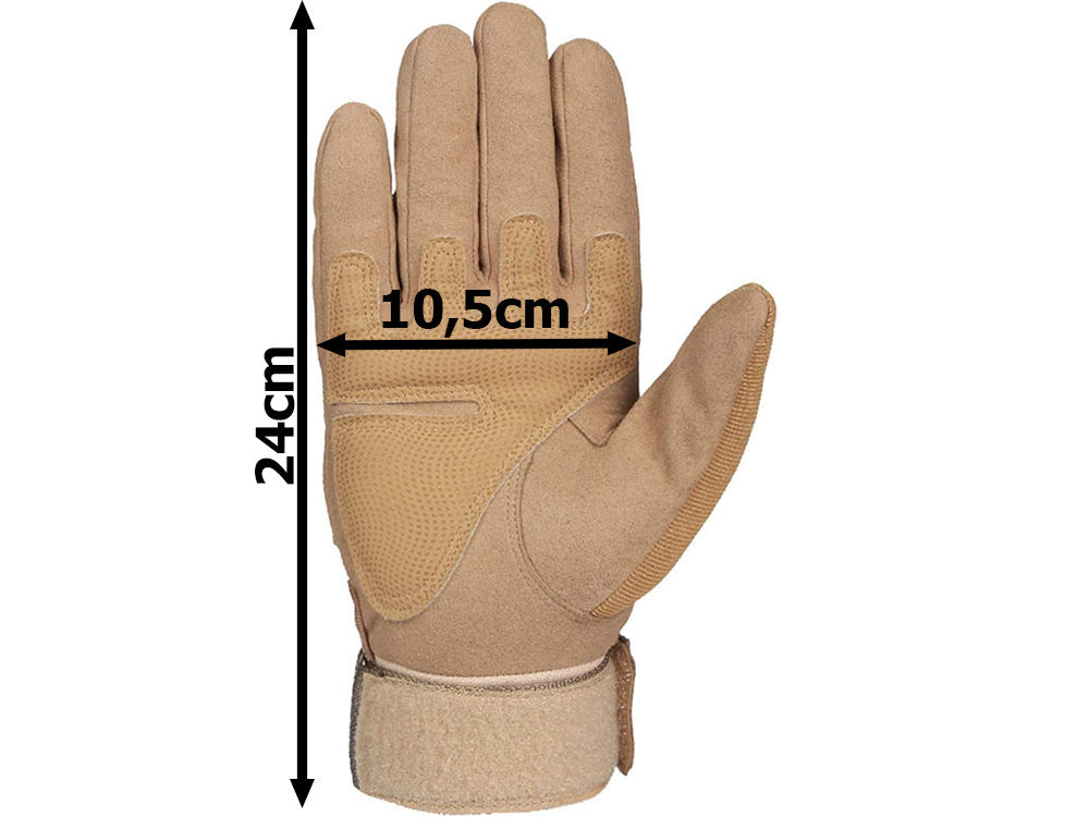 Taktische Thermo Handschuhe XL – Touchscreen, Militär, rutschfest, Khaki