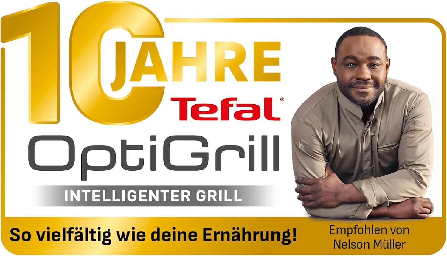 Tefal OptiGrill Kontaktgrill 2000W mit 6 Programmen Automatik Grill