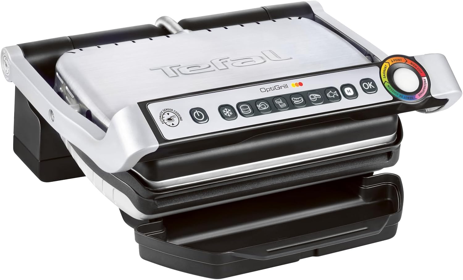 Tefal OptiGrill Kontaktgrill 2000W mit 6 Programmen Automatik Grill