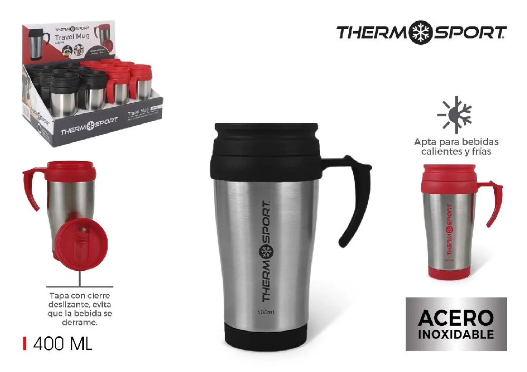 Thermo mug insulated mug travel mug coffee mug travel mug 400ml stainless steel 