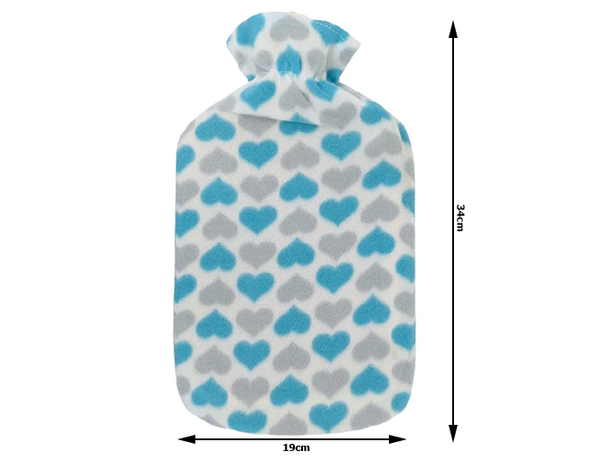 Thermowärmer 1,7L aus Gummi mit weicher Hülle – Wärmflasche für Bauch & Rücken, ideal gegen Schmerzen und zum Einschlafen